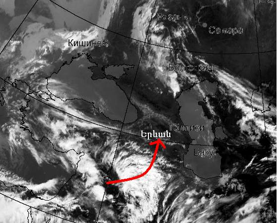 Բոլոր մարզերում սպասվում է անձրև, ամպրոպ
