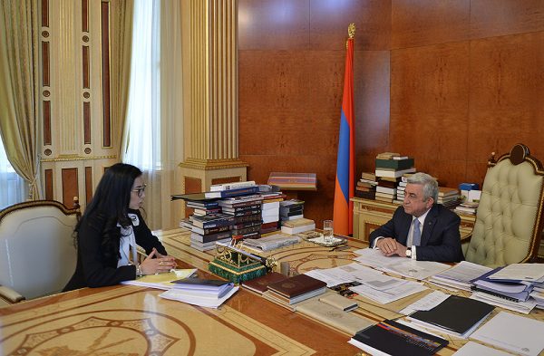 Արփինե Հովհաննիսյանը` ՀՀ նախագահի նստավայրում
