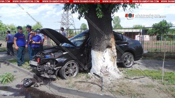 Ողբերգական ավտովթար Երևանում` ԱՄՆ դեսպանատան մոտ. երիտասարդ աղջիկը մահացել է. shamshyan.com