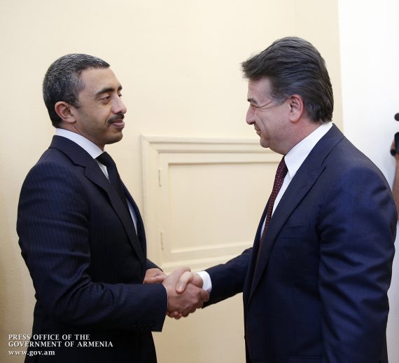Վարչապետն ու ԱՄԷ արտաքին գործերի և միջազգային համագործակցության նախարարը քննարկել են հայ-էմիրաթական համագործակցության զարգացման հեռանկարները   