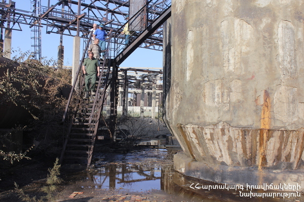 «Նաիրիտ գործարան» ՓԲԸ-ի արտադրամասերից մեկում այրվել են արտադրական թափոններ