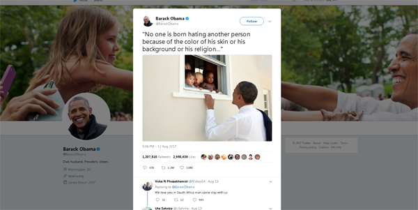 Օբամայի թվիթը դարձել է ամենամասսայականը Twitter—ի պատմության մեջ
