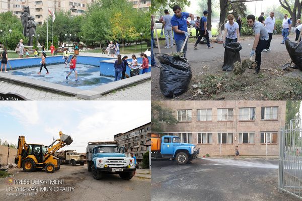 Երևանյան համաքաղաքային շաբաթօրյակի ընթացքում հավաքվել և աղբավայր է տեղափոխվել շուրջ 340 տոննա աղբ