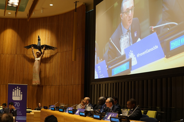 Ցեղասպանության զոհերի հիշատակի և արժանապատվության և այդ հանցագործության կանխարգելման միջազգային օրվան նվիրված միջոցառում` ՄԱԿ-ում