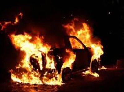 «Opel Zafira» ավտոմեքենան ամբողջովին այրվել է