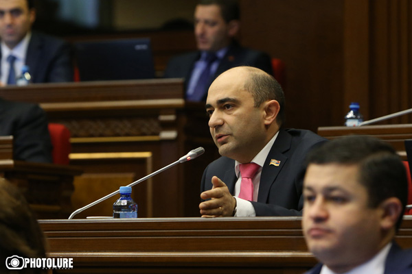 Էդմոն Մարուքյան. «Շատ ոչ կոռեկտ հայտարարություն է արել պարոն Նիկոյանը»