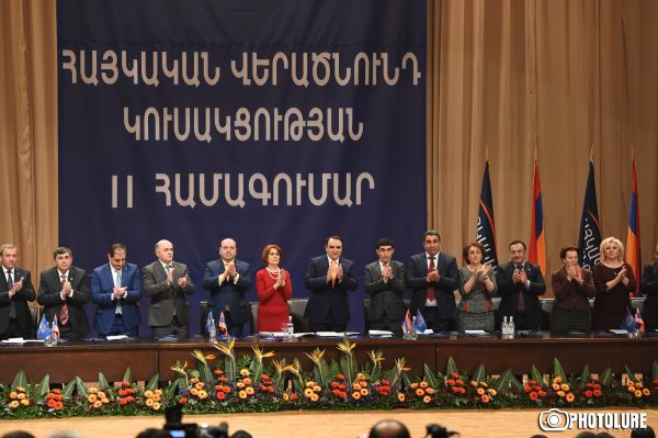 «Հայկական վերածնունդ» կուսակցության 8 հիմնադիրներից 5-ն առանձնացել են