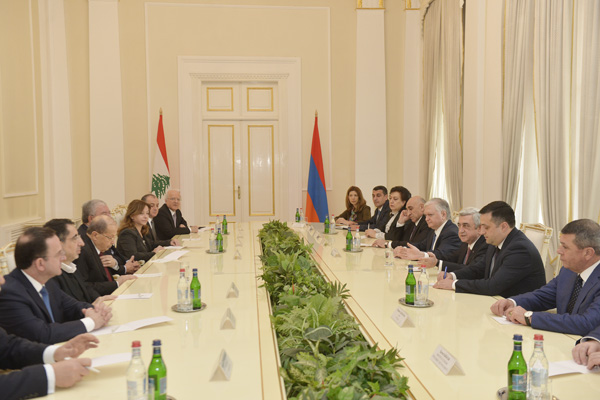 Դրական ենք գնահատում Հայաստանում լիբանանյան ներդրումների շարունակական ընդլայնումը. Սերժ Սարգսյան