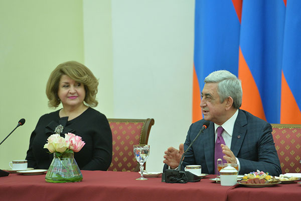 Միշտ կոչ եմ արել և կոչ եմ անելու, որպեսզի կանայք ակտիվորեն մասնակցեն մեր երկրի շինարարությանը. Սերժ Սարգսյան