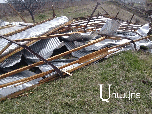 Քամին ավերածություններ է արել Լոռիում (Ֆոտոշարք)