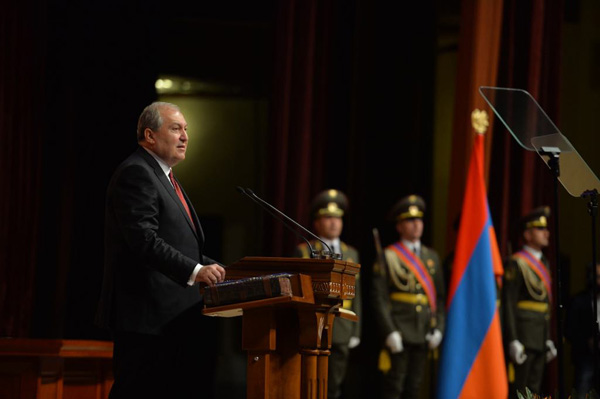Արմեն Սարգսյան. Ես մեծապես գնահատում եմ այն վիթխարի աշխատանքը, որ կատարվել է Լևոն Տեր-Պետրոսյանի, Ռոբերտ Քոչարյանի և Սերժ Սարգսյանի ղեկավարությամբ