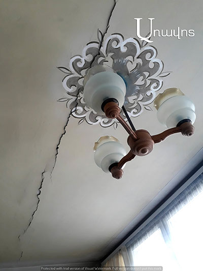 Երկրաշարժի հետեւանքով Վանաձորում բնակարան է վնասվել. (Տեսանյութ)
