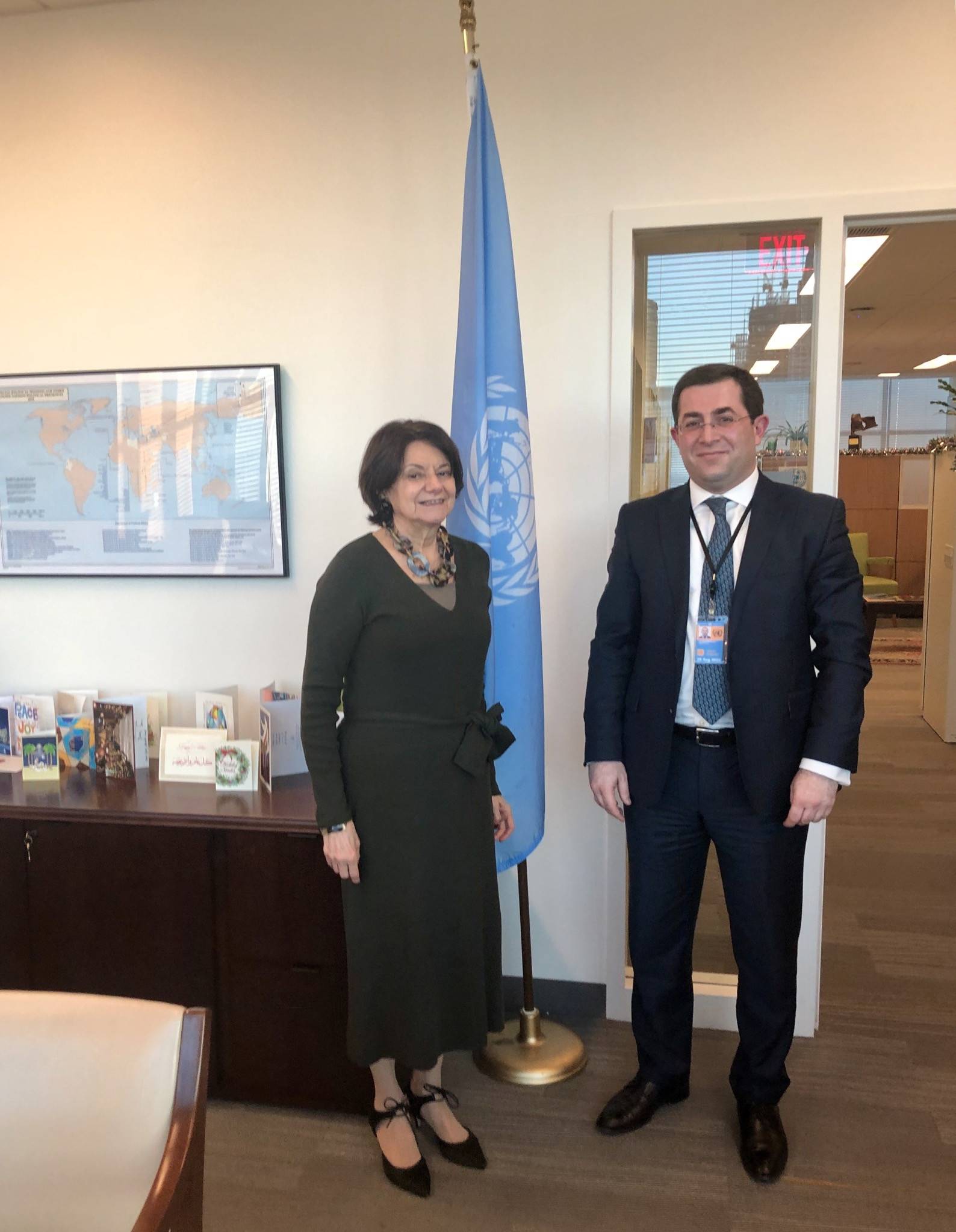 ՄԱԿ-ում Հայաստանի մշտական ներկայացուցիչը հանդիպեց ՄԱԿ-ի գլխավոր քարտուղարի քաղաքական հարցերով տեղակալին