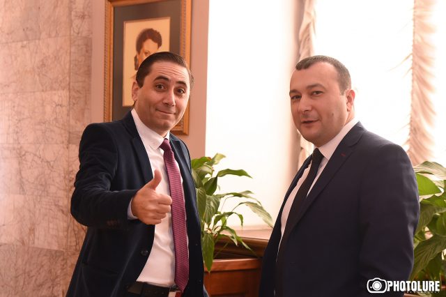 Արման Աբովյանը՝ ԲՀԿ խմբակցության քարտուղար, Վահե Էնֆիաջյանը՝ ԱԺ նախագահի տեղակալ