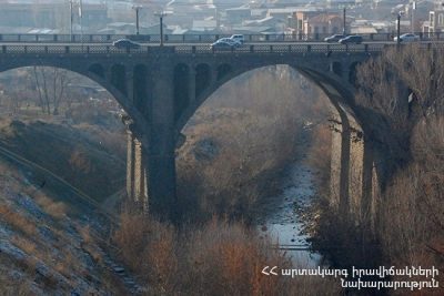 Ոստիկանություն հաղորդում է ներկայացվել, որ քաղաքացին ցած է նետվել «Կիևյան» կամրջից