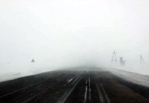 Գորիս-Սիսիան ավտոճանապարհին մառախուղ է, տեսանելիությունը՝ 10-15 մետր 