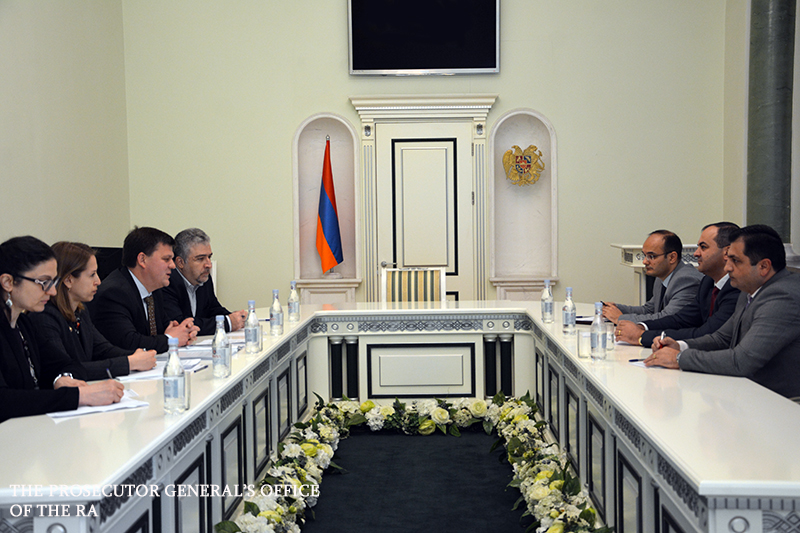 ՀՀ գլխավոր դատախազն ընդունել է Եվրոպայի խորհրդի մարդու իրավունքների գլխավոր տնօրինության Մարդու իրավունքների քաղաքականության և համագործակցության վարչության պետին