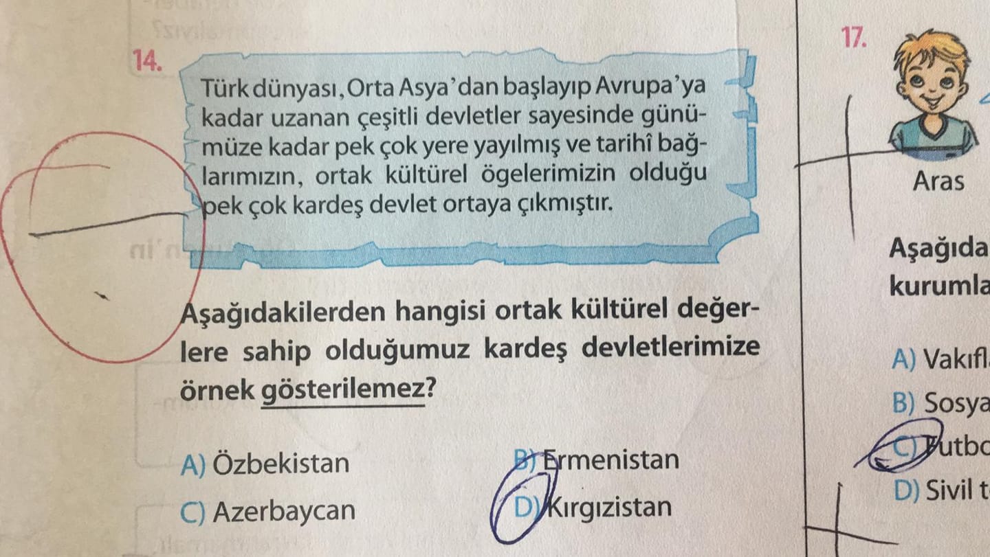 Հակահայկական քարոզչության ուշագրավ օրինակ Թուրքիայի դպրոցական դասագրքերում. Ermenihaber.am