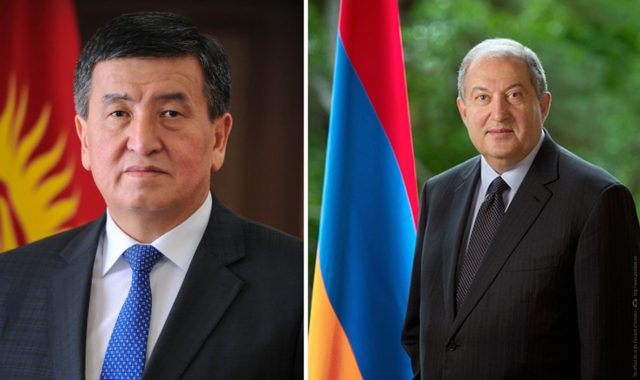 Արմեն Սարգսյանին շնորհավորել է Ղրղզստանի Հանրապետության նախագահը