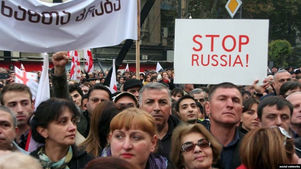 Ադրբեջանցիները Վրաստանում մասնակցում են հակաիշխանական ցույցերին