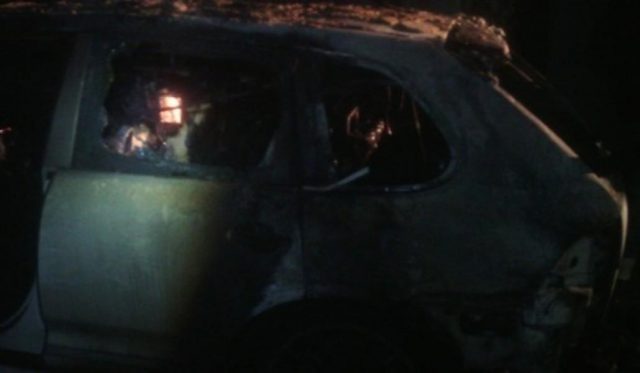 Գյումրիում «Porsche Cayenne» մակնիշի ավտոմեքենան ամբողջությամբ այրվել է