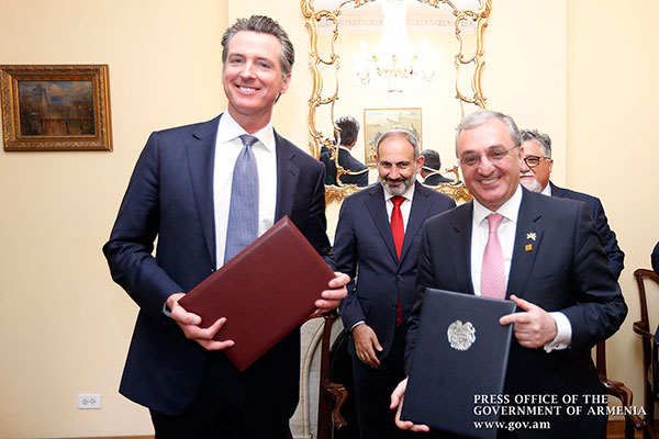 Նյու Յորքում Հայաստանի և Կալիֆորնիայի նահանգի միջև ստորագրվել է Շրջանակային համաձայնագիր` համագործակցության վերաբերյալ