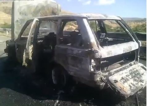 «Range Rover» մակնիշի ավտոմեքենան ամբողջությամբ այրվել է
