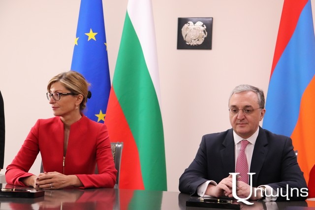 Հայաստանը և Բուլղարիան ակտիվ համագործակցում են միջագային տարբեր ձևաչափերում. Զոհրաբ Մնացականյանի խոսքը և պատասխանը լրագրողների հարցերին Բուլղարիայի ԱԳ նախարար Մարիա Զախարիևայի հետ համատեղ մամուլի ասուլիսին