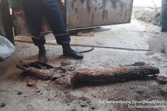Սյունիքի մարզի Տեղ գյուղում արկ է հայտնաբերվել