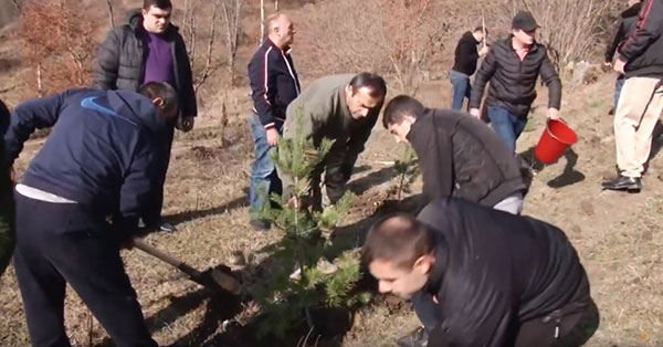 Անտառահատման դեմ Տավուշի ոստիկանների պայքարը․ տնկվել է 1000 ծառ (Տեսանյութ)