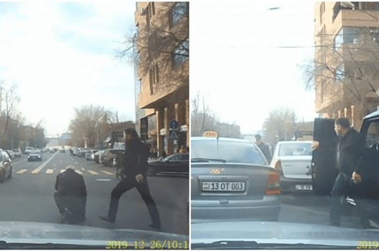 Պռոշյան փողոցում վթարից հետո «Բրաբուսի» վարորդը ծեծի է ենթարկել տաքսու տարեց վարորդին (տեսանյութ)