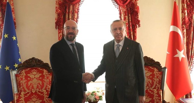 Ստամբուլում ԵՄ խորհրդի նախագահը հանդիպել է Էրդողանի հետ