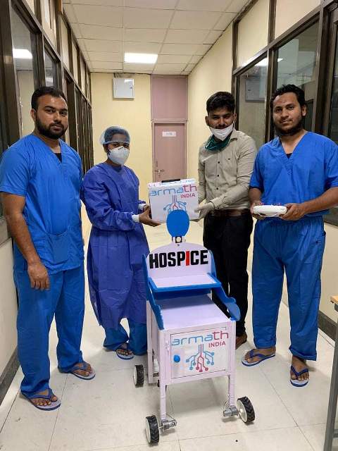 Հնդկաստանի «Արմաթ»-ի ռոբոտն ուտելիք կմատուցի կորոնավիրուսով հիվանդներին