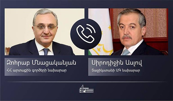 Հայաստանի և Տաջիկստանի ԱԳՆ ղեկավարները քննարկել են համագործակցությունը տարածաշրջանային և միջազգային ձևաչափերում