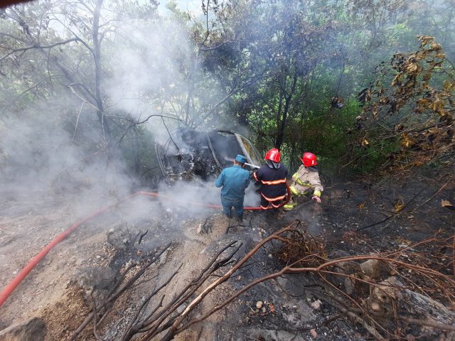 Կապան-Ճակատեն ավտոճանապարհին մեքենան սահել է ձորը և այրվել