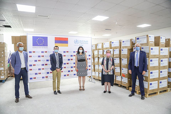 Եվրոպական միությունը և ԱՀԿ-ն շարունակում են աջակցությունը Հայաստանին՝ տրամադրելով անհրաժեշտ պարագաներ բուժաշխատողների համար