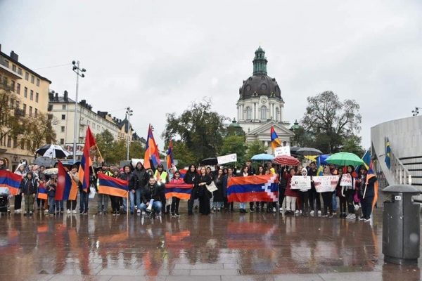 Շվեդիայում շարունակվում են բողոքի ցույցերը՝ ընդդեմ թուրք-ադրբեջանական ագրեսիայի