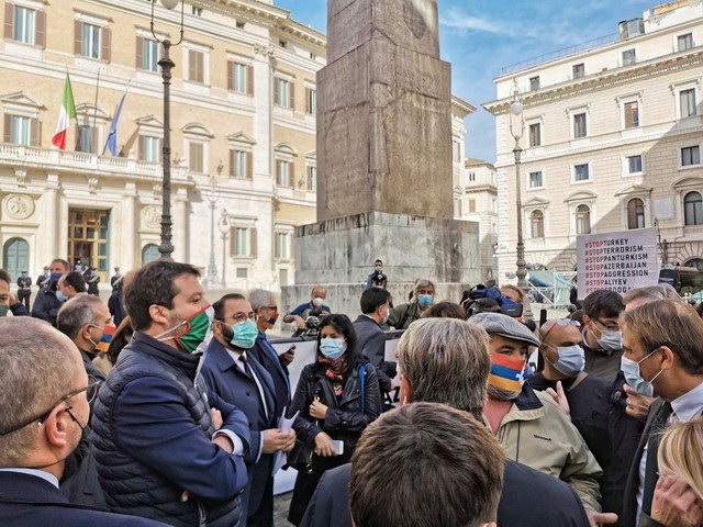 Իտալիայի մի շարք քաղաքական գործիչներ իրենց աջակցությունն են հայտնում հայությանը