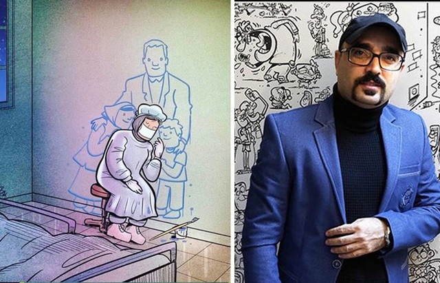 Իրանցի ծաղրանկարիչը կորոնավիրուսի դեմ յուրատեսակ պայքար է սկսել
