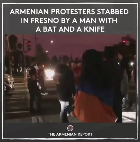 Ֆրեզնոյում խաղաղ ցույցի ընթացքում հայերը ենթարկվել են հարձակման. 2 հայ դանակահարվել է