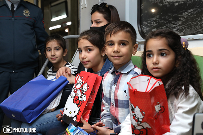 Երևանի մետրոպոլիտենի վարչական շենքում հյուրընկալվել էին արցախցի երեխաները