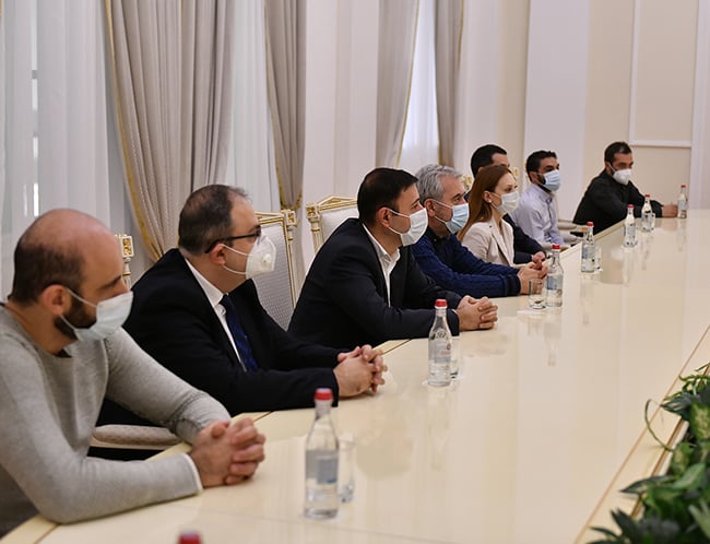 Արմեն Սարգսյանն ընդունել է ԱԺ «Իմ քայլը» խմբակցության մի խումբ պատգամավորների