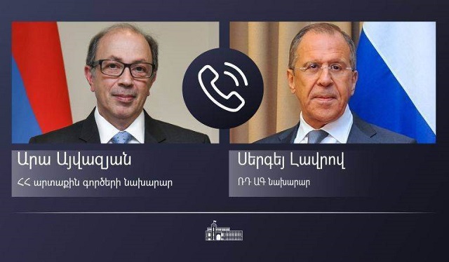 Արա Այվազյանն ու Սերգեյ Լավրովը քննարկել են նոյեմբերի 9-ի և դրանից բխող հունվարի 11-ի եռակողմ հայտարարությունների դրույթների ամբողջական իրականացման ընթացքը