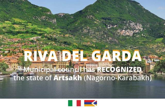 Իտալիայի Ռիվա դել Գարդայի քաղաքային խորհուրդը ճանաչել է Արցախի անկախությունը