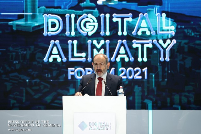 Մեր նպատակը պետք է դառնա պետության կողմից քաղաքացիներին մատուցվող ծառայությունների լիակատար և համընդգրկուն թվայնացումը. վարչապետը մասնակցել է «Almaty Digital Forum 2021» ֆորումին