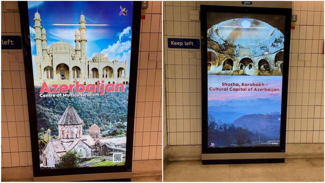 Հայկական պատմամշակութային ժառանգությունը՝ որպես ադրբեջանական ներկայացվող պաստառները հանվում են Լոնդոնի մետրոյի կայարաններից