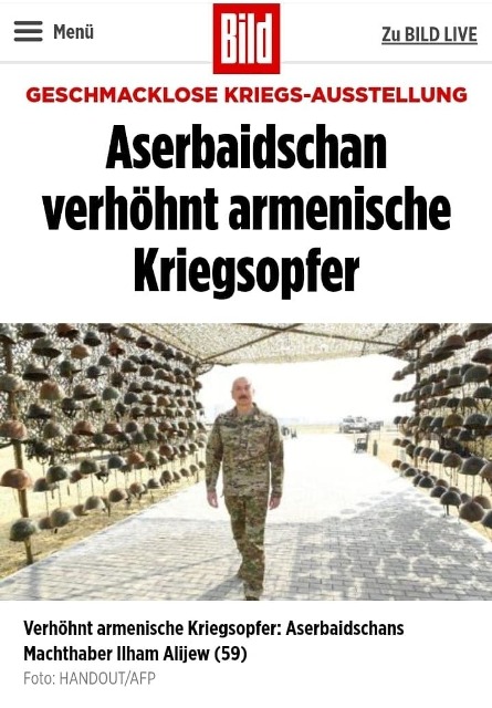 «Ադրբեջանը ծաղրում է պատերազմի հայ զոհերին». Bild-ի անդրադարձը Բաքվում բացված «ռազմավարի պուրակի» վերաբերյալ