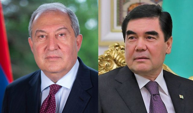 Արմեն Սարգսյանին շնորհավորական ուղերձ է հղել Թուրքմենստանի նախագահը