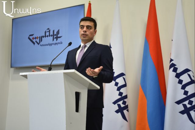 «Հայրենիք» կուսակցության մամուլի քարտուղար. «Նախկինը, նախկին բարքերը, ինչ ստեղծված էր նոր ստեղծված երկրում, վաղը պետք է տանելի չլինի»