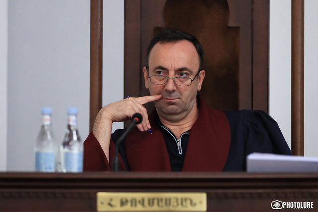 Սահմանադրական դատարանը բացառել է ՍԴ դատավոր Հրայր Թովմասյանի մասնակցությունը մի գործով